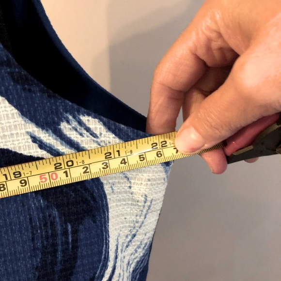 Ann Taylor Blue and White Midi Dress - Picture 5 of 7